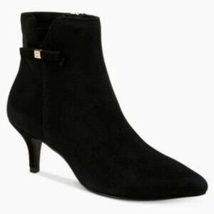 Charter Club Charlettel Dress Booties Black Suede 11M NWT